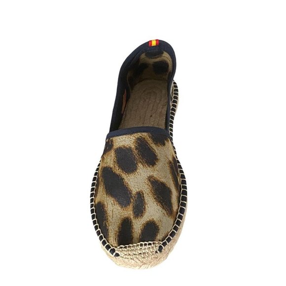 Respoke Women's Jamie Leopard Print Espadrille Flats - Brown - Picture 3 of 5
